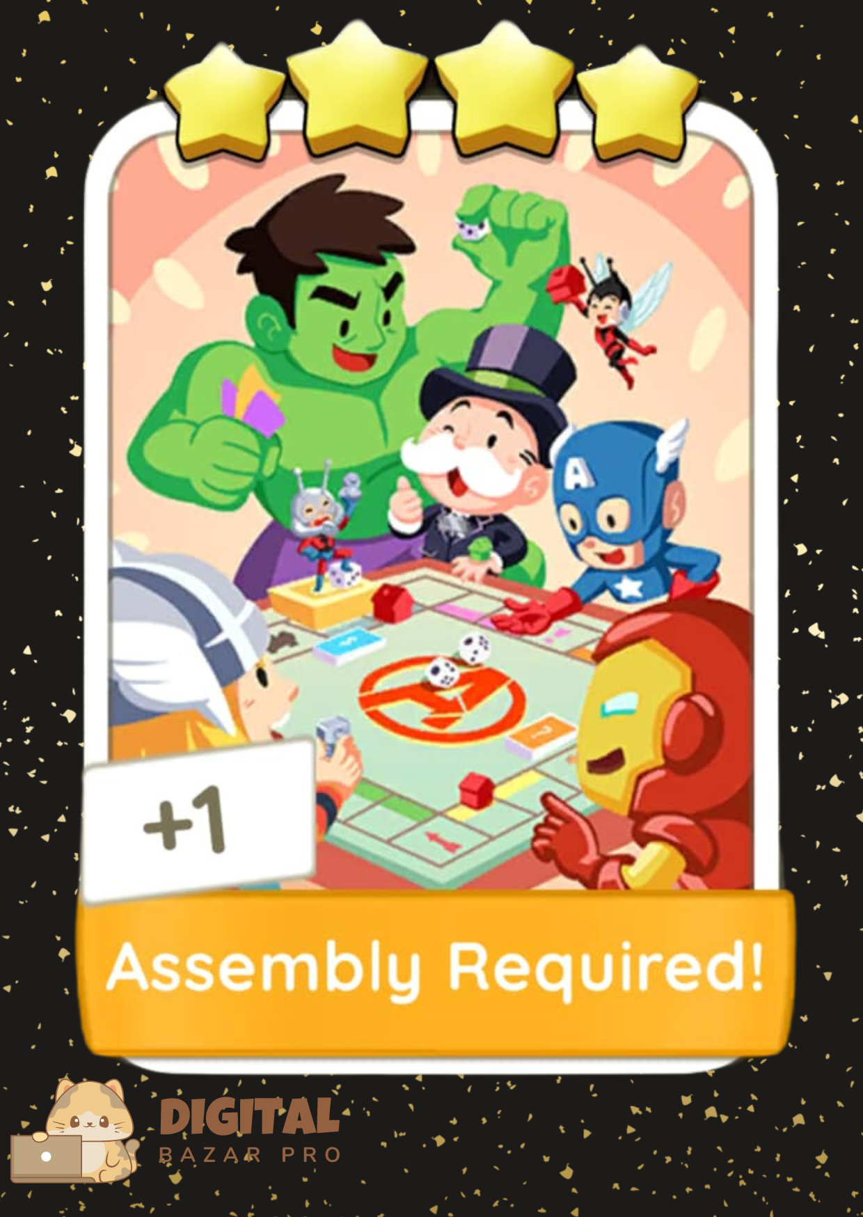 Monopoly Go! Assembly Required! 4 ⭐️ sticker Set 10