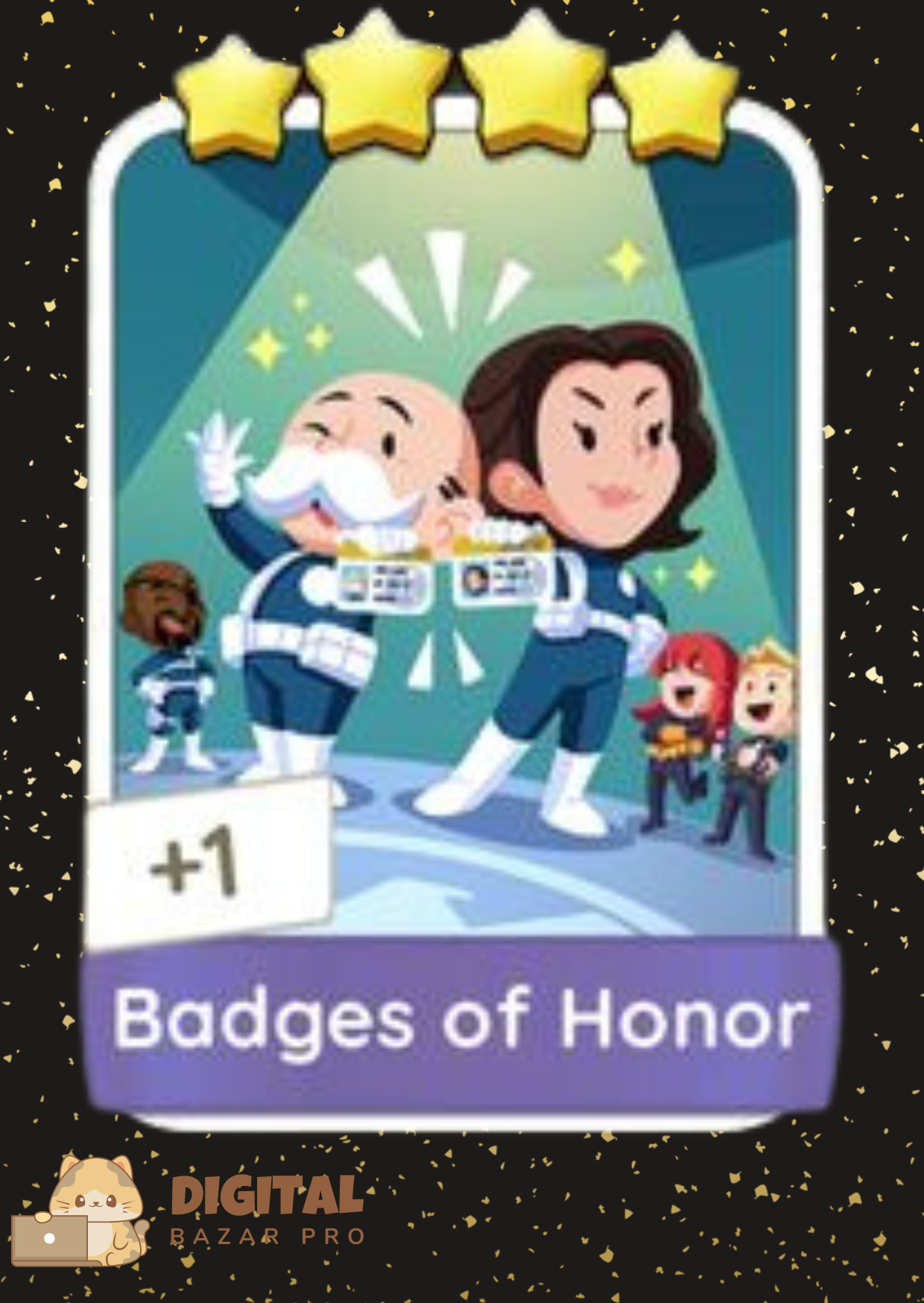 Monopoly Go! Badges Of Honor 4 ⭐️ sticker Set 8