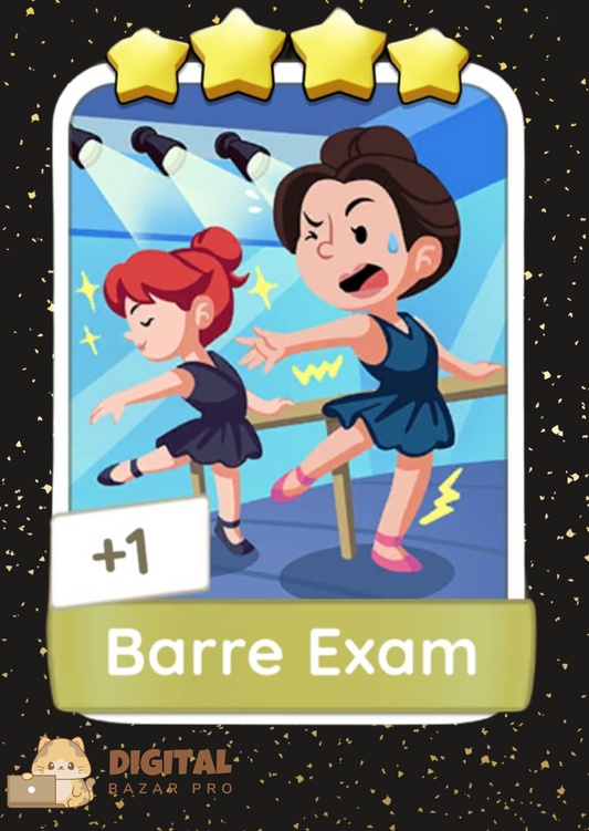 Monopoly Go! Barre Exam 4 ⭐️ sticker Set 12