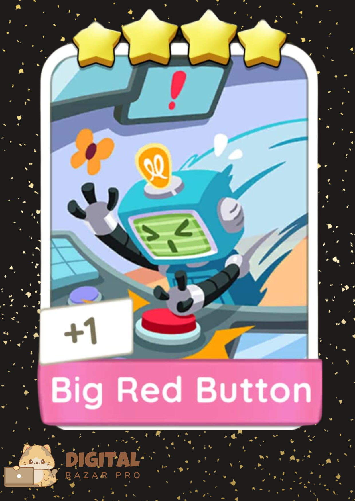 Monopoly Go! Big Red Button 4 ⭐️ sticker Set 18