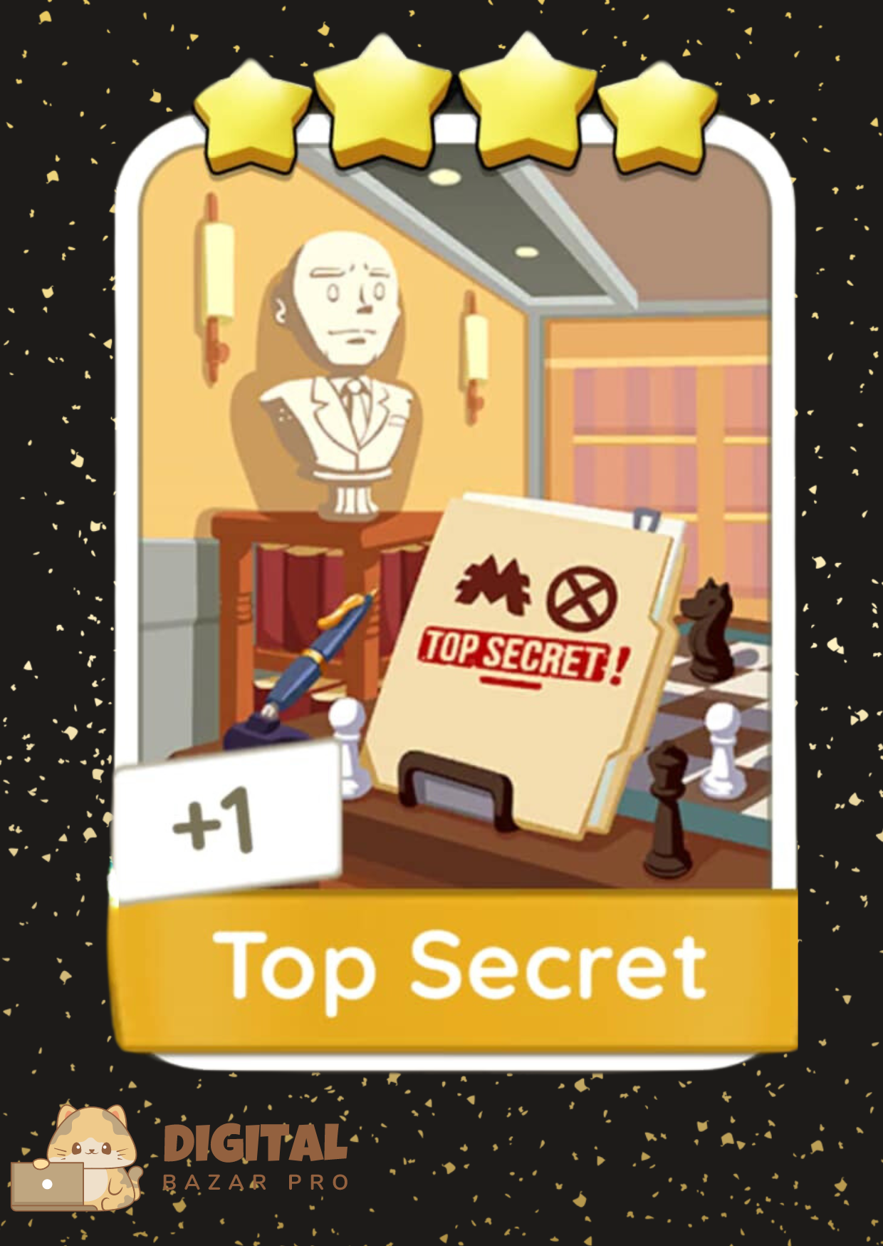 Monopoly Go! Top Secret 4 ⭐️ sticker Set 17