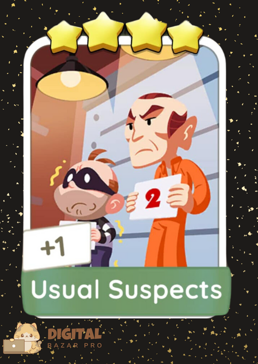 Monopoly Go! Usual Suspects 4 ⭐️ sticker Set 13